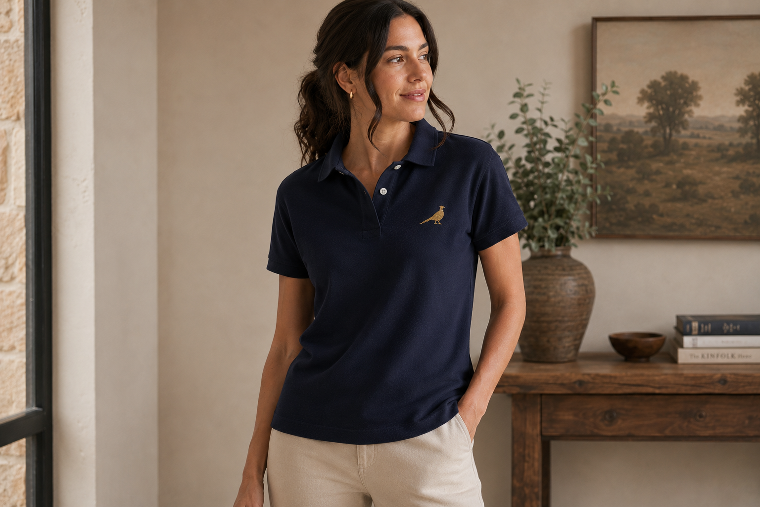 The Hawthorn Women's Polo - Navy