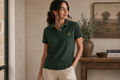 The Hawthorn Women's Polo - Forest Green