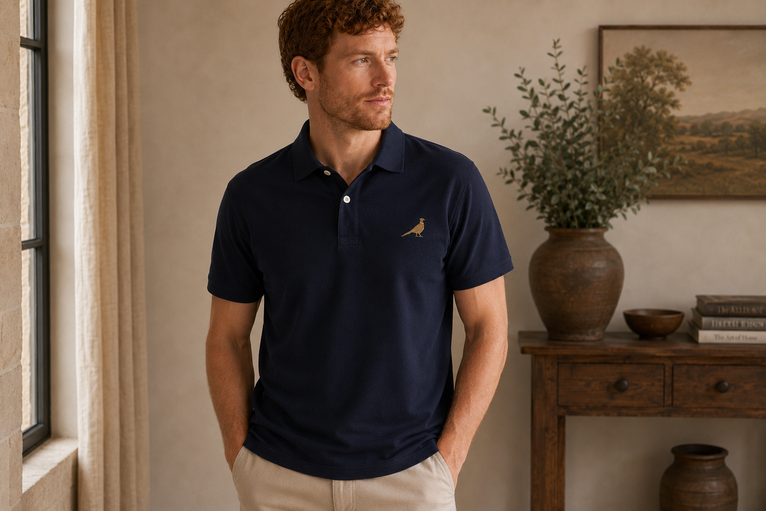 The Hawthorn Men's Polo - Ivory